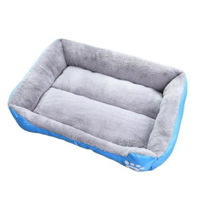 China Breathable Factory Safety Oxford Rectangle Fabric Direct Pet Accessories Comfortable Couch Sleeping Bed for sale