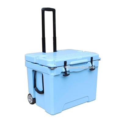 China Waterproof cart cooler with wheels, camping cooler, picnic cooler with wheels for sale