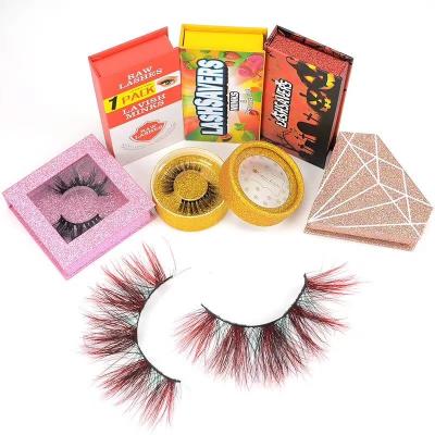 China Lashes 25 Mm 5D 100% Tapered Fluffy Siberian Mink Lashes Custom Dramatic Faux Mink Lashes for sale