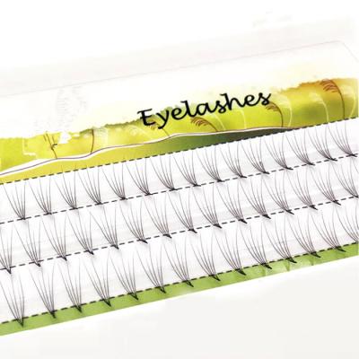 China Biodegradable Feather Vegan Mink Lashes Private Label Lashes 4d Premade Fan Eyelash Extensions for sale