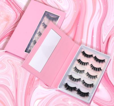 China Natural Custom Long Private Label Magnetic Lashes Box Top Selling Natural 3D Volume Magnetic Lashes Lashes for sale