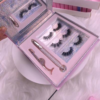 China 2022 Vegan Feather Lashes Kit Custom False Magnetic False Eyelashes Magnetic Russian Logo Eyelashes Set D To Curl Russian Magnetic Eyelashes for sale