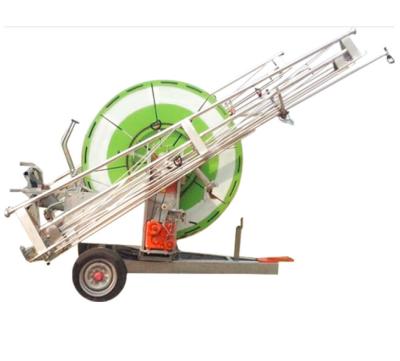 China High cost performance mobile irrigation with turbine gear box sprinkler hose reel with boot carrete riego for sale