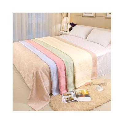 China Toweling Towel Blanket - Jacquard Baoding City Factory Terry Loop Woven Towel Blanket Cotton Blanket for sale