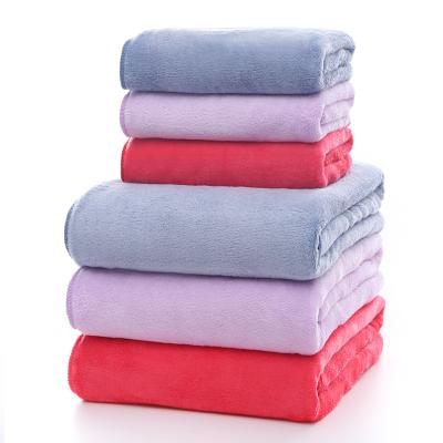 China Sustainable Swimming Pool Bath Microfiber Dry Bath Towel Sets Microfiber Towel Set Towel Microfiber Set for sale