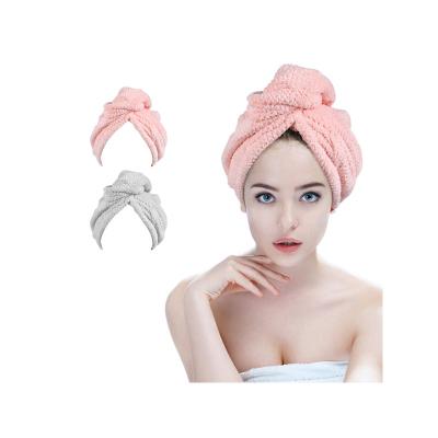 China Sustainable Hair Towel Microfiber Dry Hair Towel Wrap Microfiber Hair Towel Wrap for sale