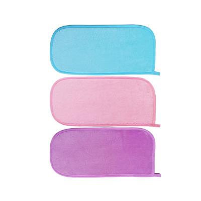 China Viable Makeup Remove Cloth Microfiber Face Towel Microfiber Face Towel Purple Microfiber Face Towel for sale