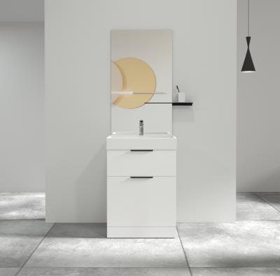 China Modern Design Modern Floor-standing Small Bathroom White Bathroom Cabinet for sale