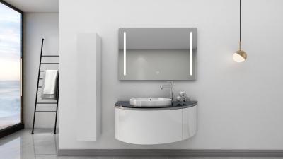 China Modern Bathroom Sink Cabinet With Side Cabinet PVC Bathroom Furniture Combination for sale