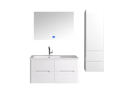 China Modern Customized White Bathroom Cabinet With Side Cabinet For Modern Bathroom for sale