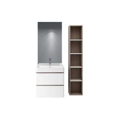 China Modern MDF Complete Set With Double Drawers And Side Cabinets For Modern Bathrooms Bathroom Cabinets for sale