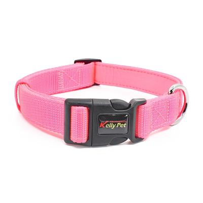 China Stocked Dog Collar and Leash Set Webbing Luxury Neoprene PVC Nylon Dog Collar Accessories for sale