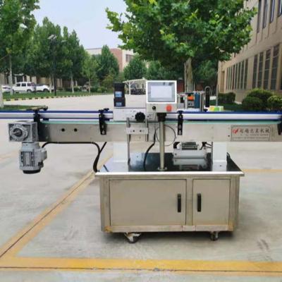 China Food Automatic Single Side Flat Bottle Labeling Machine for sale