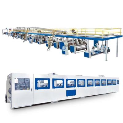 China Food Carton Machine / Corrugated Cardboard Boxes Paperboard Production Line Making Machinery for sale