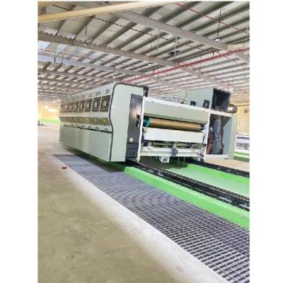 China High Speed ​​Corrugated Hotels Cardboard Box Water-ink Printing Slotting Die Cutting Machine 2 3 4 5 6 Color Flexo Printing Machine for sale