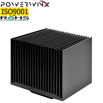 China ISO9001 Plate Fin Heat Sink Aluminium Heat Sink Extruded For Power Amplifier zu verkaufen