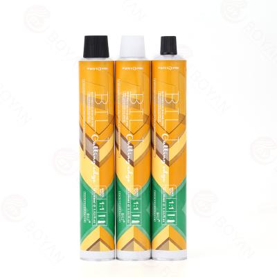 China Aluminum tube professional cosmetics use hair color cream cosmetic 100ml tube for sale