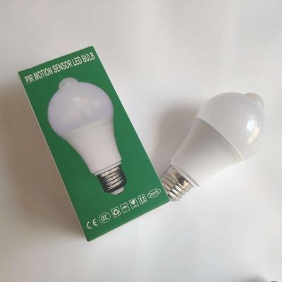 China BT-PIR-002 PIR Motion Human Sensor Light Led Light Bulbs E27/B22 9w 12W Residential Lighting Sensor Bulb for sale