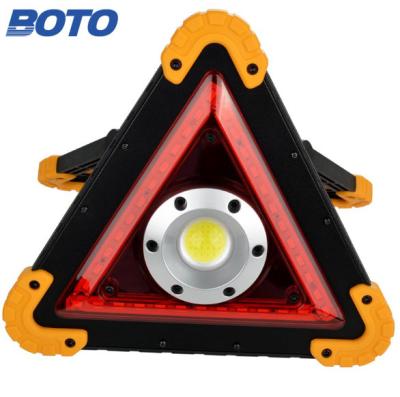 Κίνα Collapsible COB Emergency Light Roadside Safety Triangle Waterproof Triangle Warning Light Traffic Light COB Outdoor Emergency Lamp with USB Charging προς πώληση