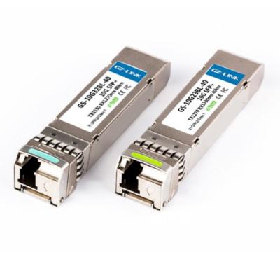 China FTTH GZ-LINK SFP+ TX1270/RX1330NM SMF LC DDM SIMPLE SFP MODULE 10G BIDI 40KM for sale