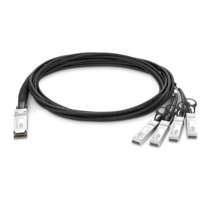 China PVC (OFNR) GZ-LINK 3M 40G QSFP+ to 4x10G SFP+ Passive Attach Copper Breakout Direct Cable SFP28 to SFP28 for sale