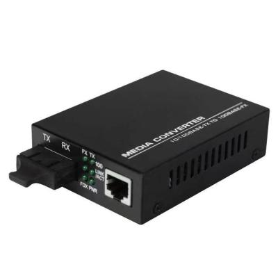 China Wholesale FTTH GZ-LINK manufacturer SM 20km 10m 100M fiber optic media rj45 converter for sale