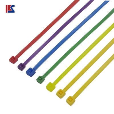 中国 Nylon Colored Self Locking Head Cable Tie Plastic Multi Color Cable Zip Ties 販売のため