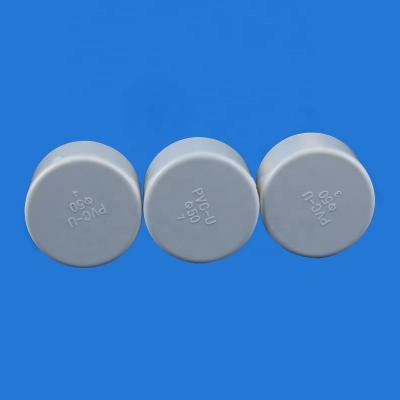 China Joining Pipe Lines End Caps Wholesale For PVC Pipe Fitting Water Drainage Standard PVC Plastic End Cap for sale