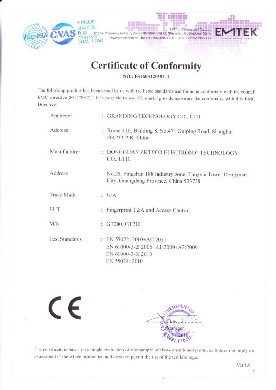 CE - Granding Technology Co., Ltd.