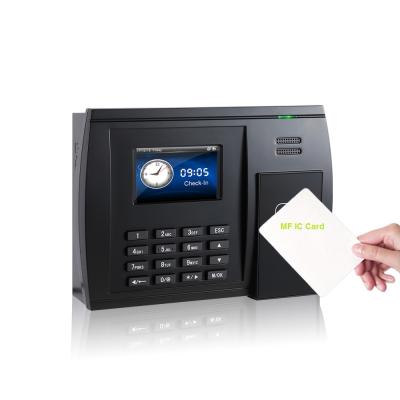 China (S550/IC) 13.56MHz IC RFID Card Time Attendance Management System Attendance Supporting External Bell 21(L)*15.7(W)*5(H)cm for sale