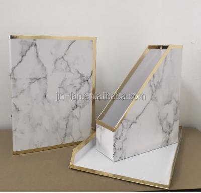 China Office Marble Series Magazine Rack &little Box &letter Tray &paper Lever Arch File for sale