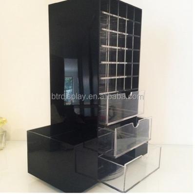 China Moderm Wholesale Acrylic Rotating Nail Polish Display Rack for sale