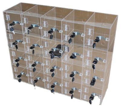 China Custom Plastic Cell Phone Acrylic Storage Cabinet for sale