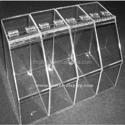 China Custom clear acrylic plexiglass food display case for sale