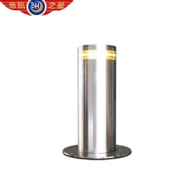 China 304 Automatic Hydraulic Lifting Rising Bollard Price Remote Control Parking Bollards With Led Light for sale