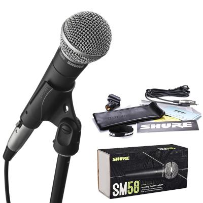 China Shock Mount Perfect Quality Shure Handheld Dynamic Voice Wired Mic Church Stage Performance Microfon Cardioid Microphone Sm58 for sale