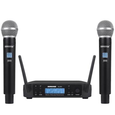 China Shock Mount Professional Handheld Wireless Stage Performance MIC FM SHURE GLXD4 Microfone Professional Wireless Microphone for sale