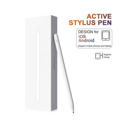 China Best Selling Tablet PC Pen Smart Writing Aluminum Touch For Ipad Pencil White Pen With High Sensitive Capacitive Stylus Pen for sale