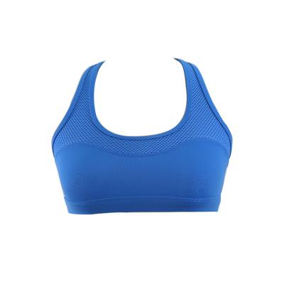 China Antibacterial Women's Sports Bra Fitness Gym Underwear Padded Sexy Yoga Bras Top Breathable Mesh Training Vests Plain Sport Bra for sale