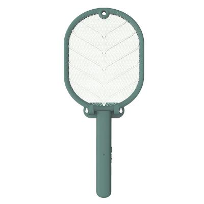 China Viable 2 in 1 USB Rechargeable Electric Mosquito Killer Insect Zapper Fly Swatter Mosquito Racket for sale