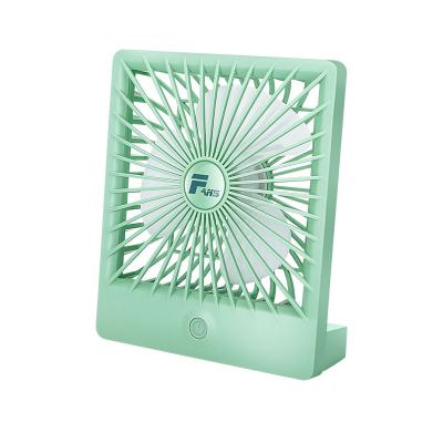 China Portable Easy To Carry Portable Mini Fan Stand Desktop Portable Small USB Rechargeable Air Table Fan for sale