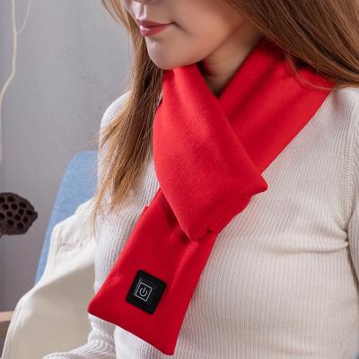 China Medium Scarf With Neck Warmer Pad USB Rechargeable Heating Scarf For Men And Women Winter Indoor Outdoor for sale