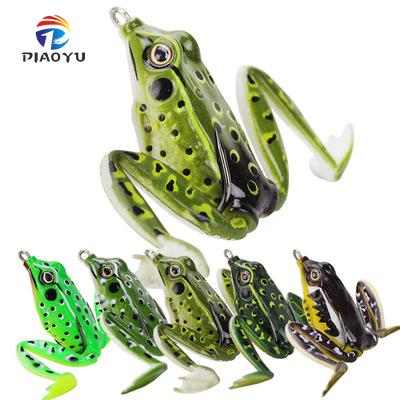 China Piaoyu Plastic 5cm Cement Thunder Frog Bait In 5 Colors Fishing Lures Bait Fake Fish for sale