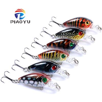 China ABS Plastic Lure Bait 4.5cm/4g PIAOYU 6-Color Bionic Painted Sea Fishing Bait Hard Lures for sale