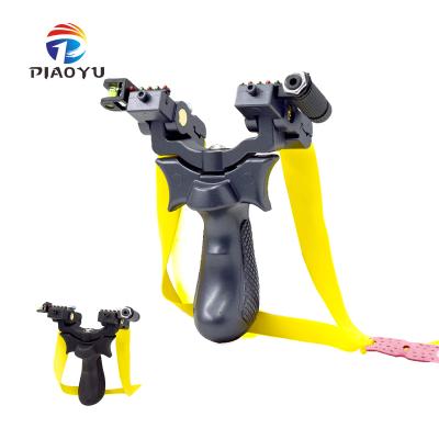 China Piaoyu Safe Outdoor Sports Hunting Other Shooting Products Catapult Resin Rotating Head Slingshot for sale