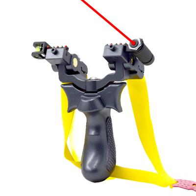 China Resin Durable Slingshot Catapult Head High Precision Shooting Rotating Outdoor Hunting Slingshots With A Flat Elastic Band for sale