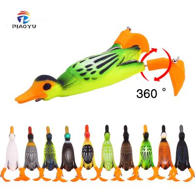 China Outdoor Activities Fishing Piaoyu Luya Bait Thruster Duck 11.2g/9.5cm Water Tractor Simulation Bait Spinning Fishing Tackle for sale