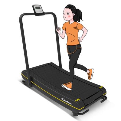 China Automatic Treadmill Home Folding Home Fitness Equipment Curved No Power Running Machine for sale