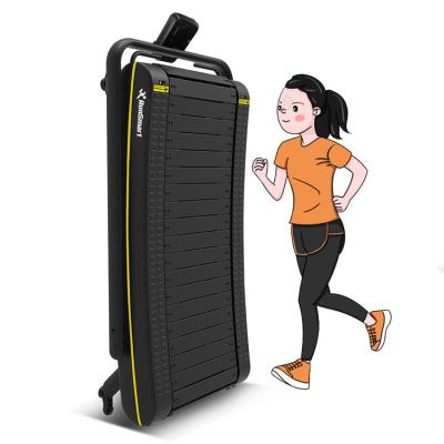 China Foldable Home Running Machine Home Fitness No Electric Treadmill Walking Non-motorized Curved Mini Treadmill for sale