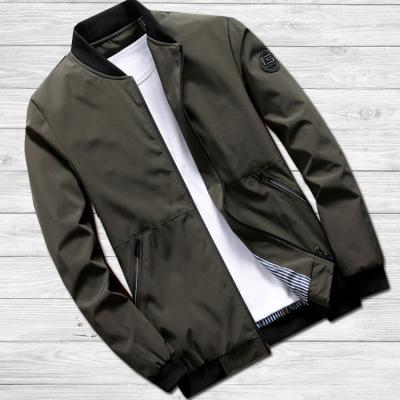 China OEM ODM wholeasale breathable custom bomber jacket men smart casual bomber jacket 2021 for sale